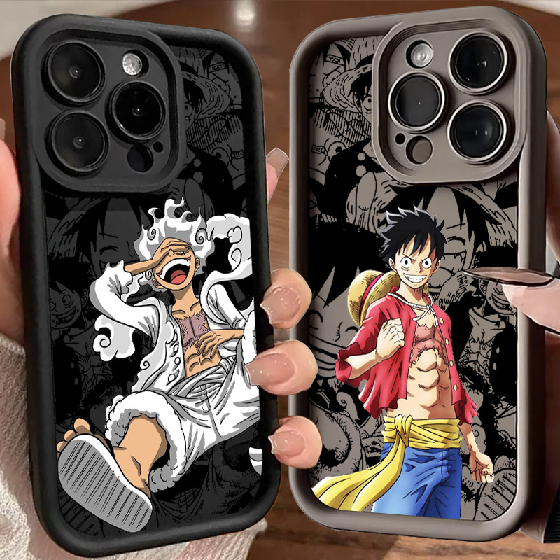 Phone Accessories Logo - Cartoon One Pieces Luffy Soft Silicone