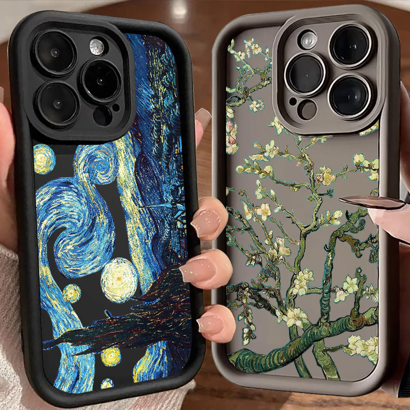 Phone Accessories Logo - Van Gogh Starry Sky Oil Painting