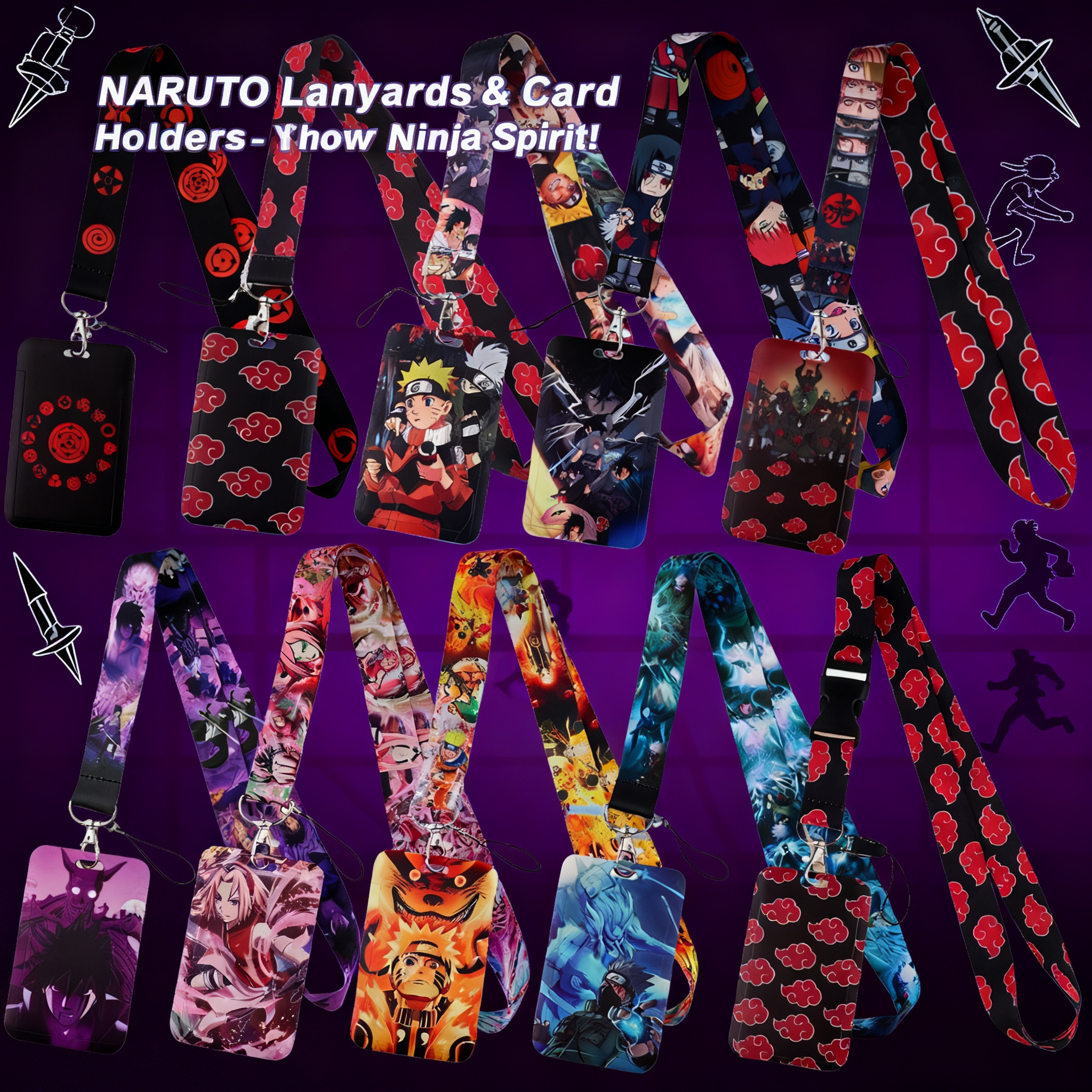 Phone Accessories Crochet - Japanese Anime Red Clouds Business Credit