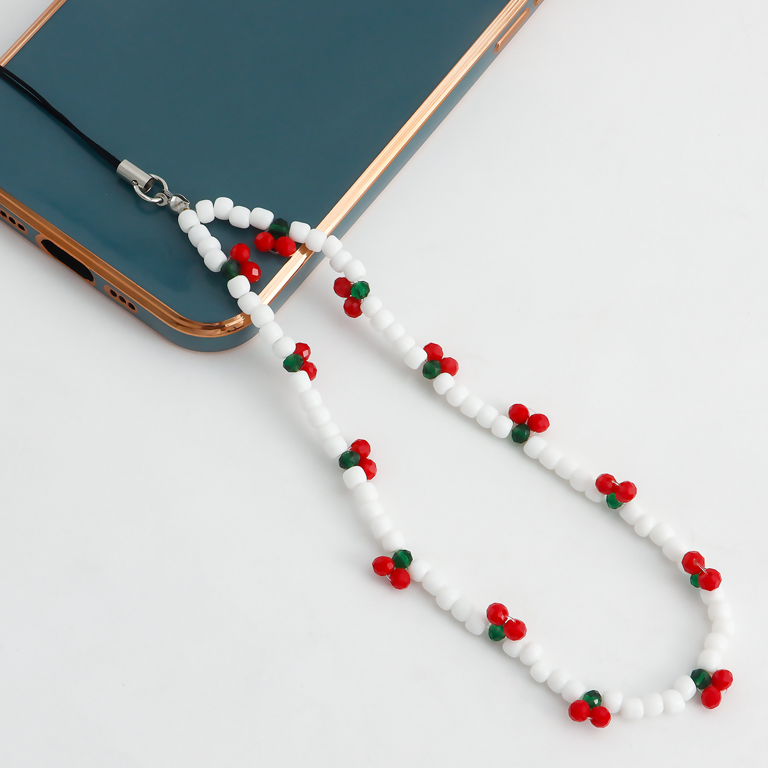 Women Trendy Cherry Beaded Pea - Phone Accessories Crochet recension och pris