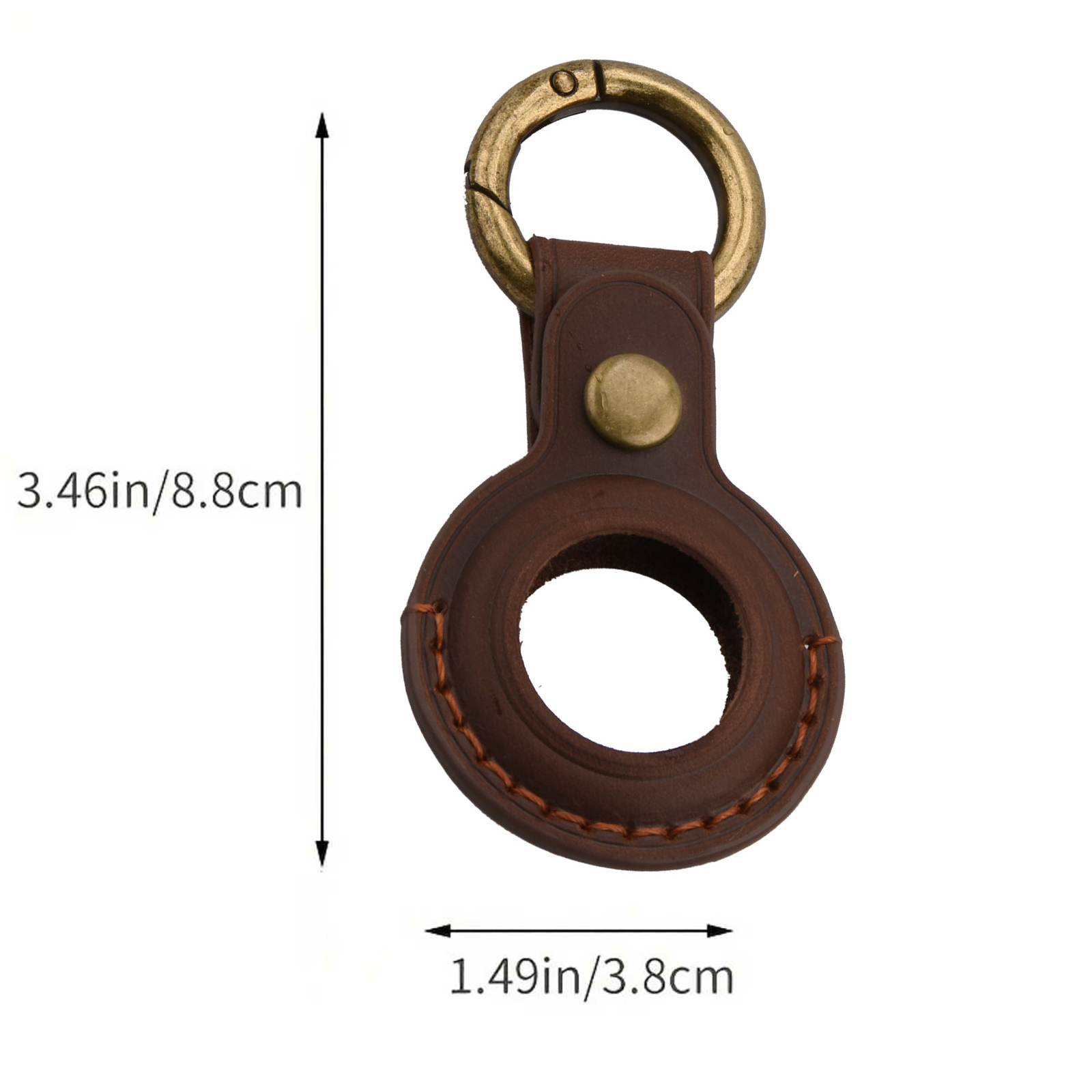 1PCS Cowhide Leather AirTag Ca - Airtag Holder Case recension och pris