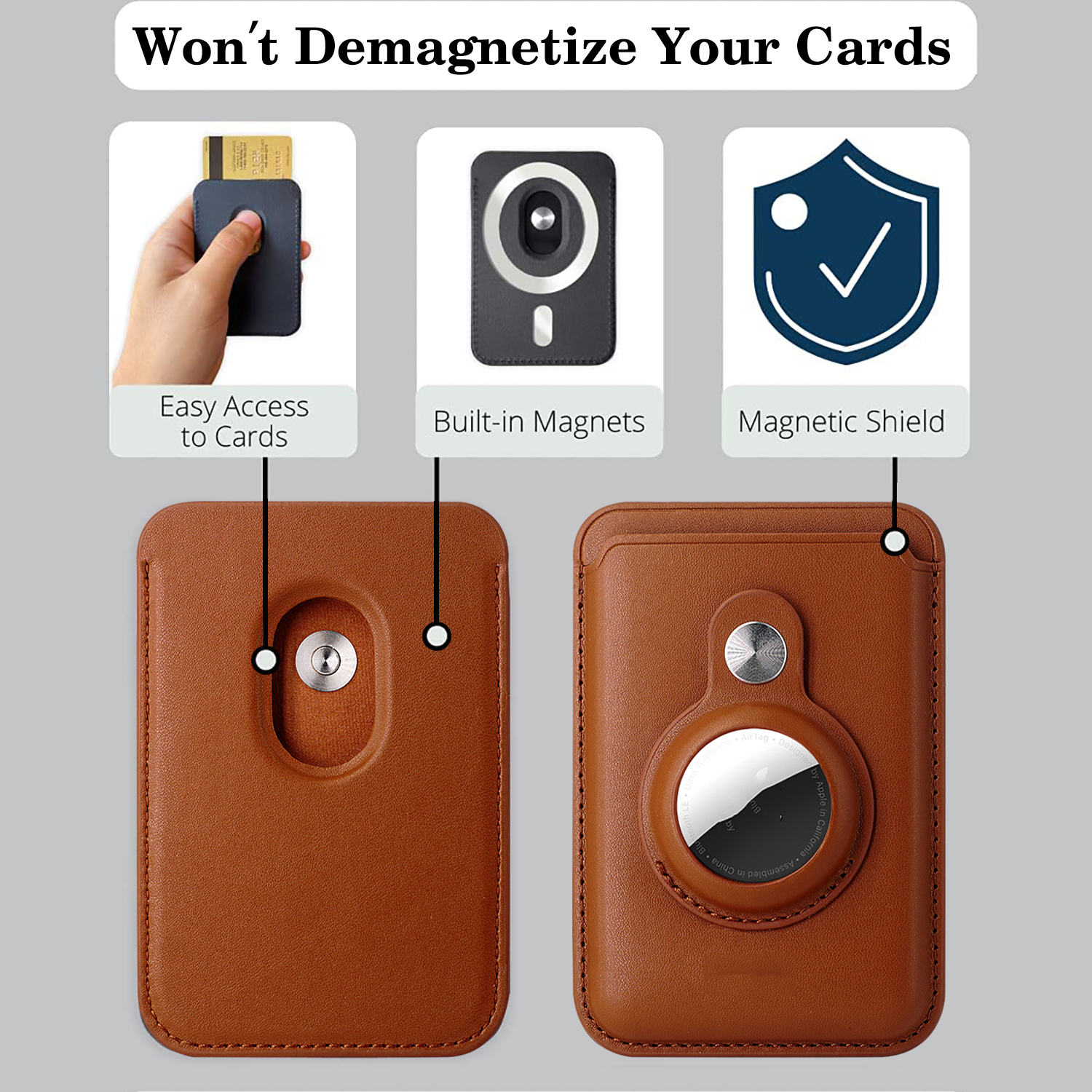 New RFID Credit Card Holder Sl - Airtag Holder Case recension och pris