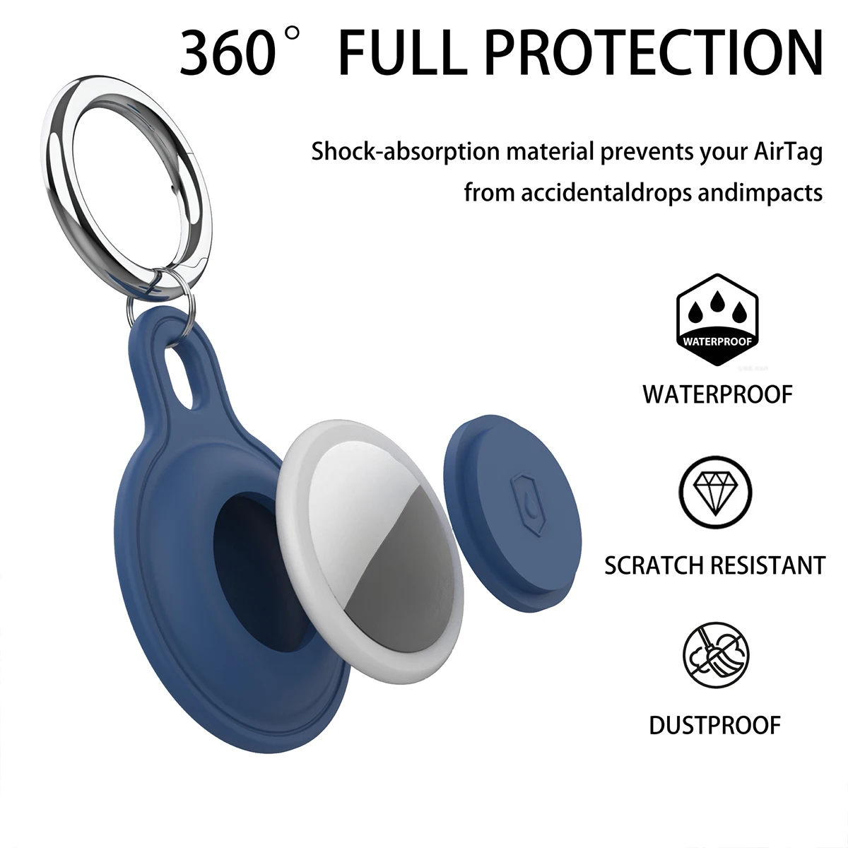 Waterproof Case for Airtag Key - Airtag Holder Case recension och pris