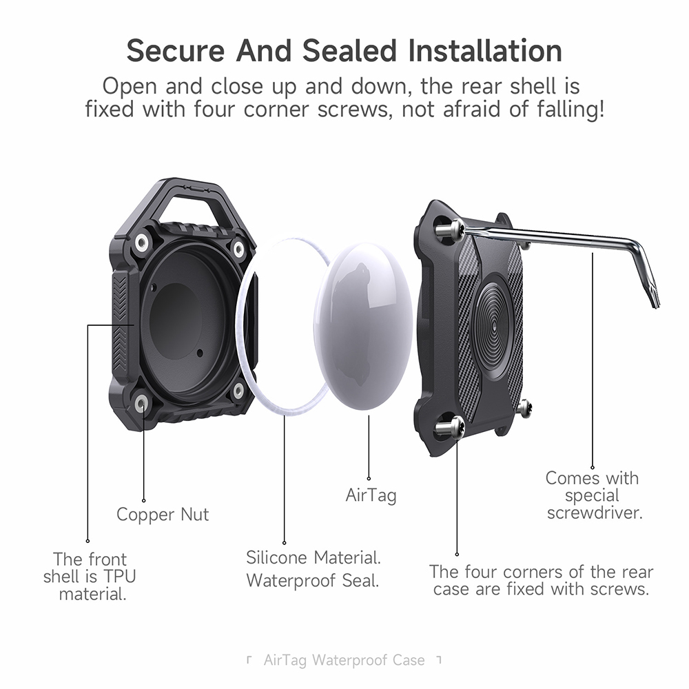 For Apple AirTag Locator Prote - Airtag Holder Case recension och pris