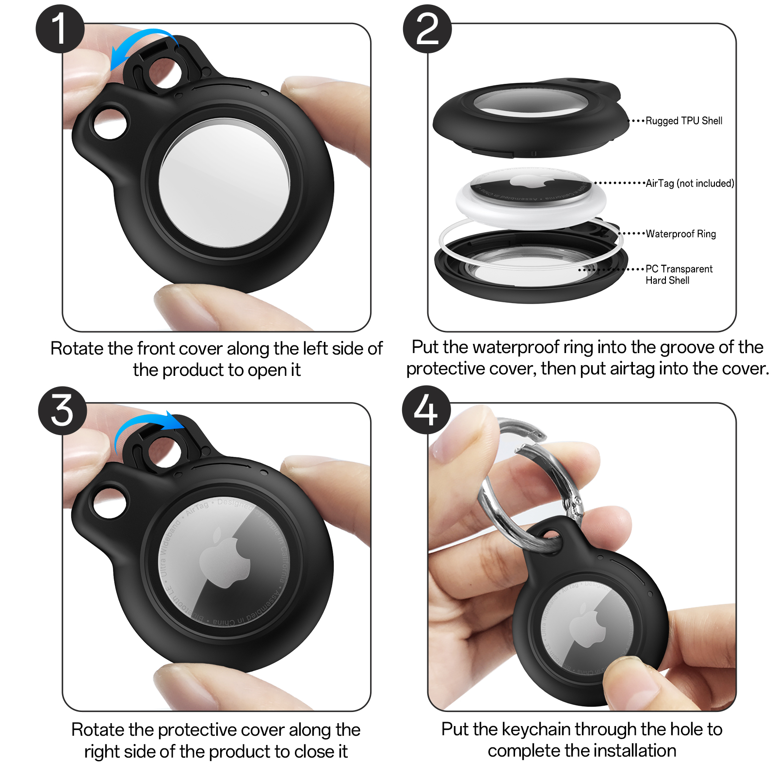 For Apple Air tag Case IP4 Dai - Airtag Holder Case recension och pris