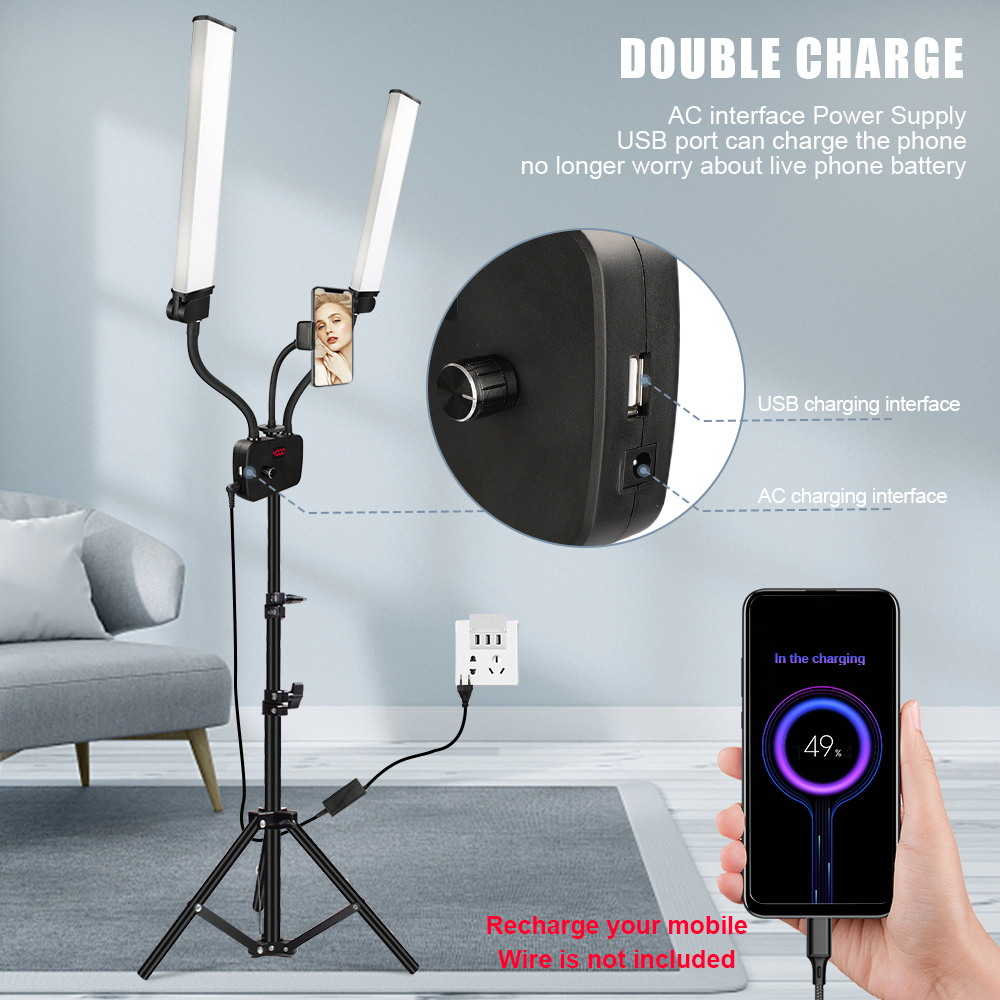 Double Arms LED Fill Light Pho - Led Strip Selfie recension och pris