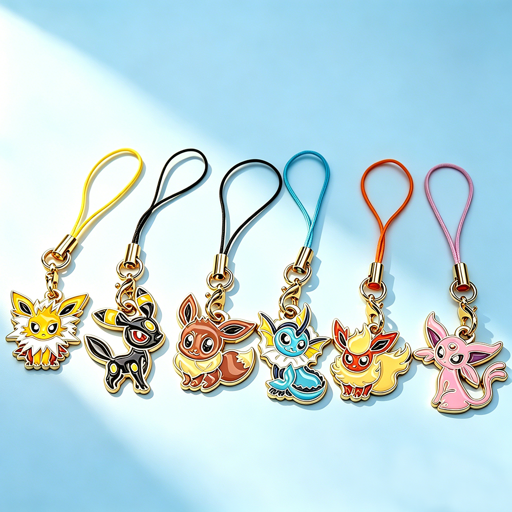6Pcs Hot Anime Pokemon Eevee P - Phone Accessories Supplier recension och pris