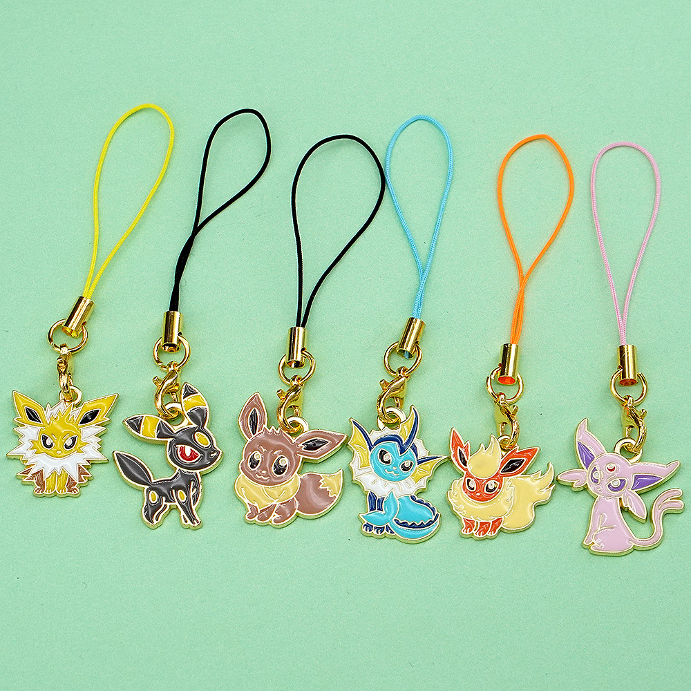6Pcs Hot Anime Pokemon Eevee P - Phone Accessories Supplier recension och pris