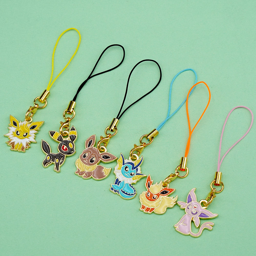 6Pcs Hot Anime Pokemon Eevee P - Phone Accessories Supplier recension och pris