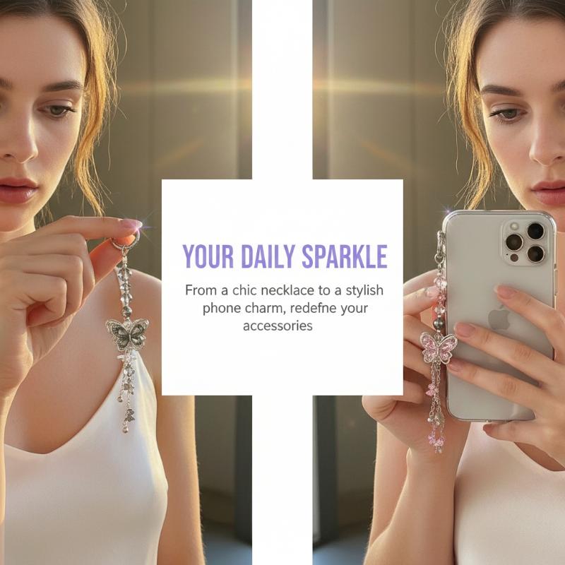 1 Piece Crystal Beaded Phone C - Phone Accessories Crochet recension och pris