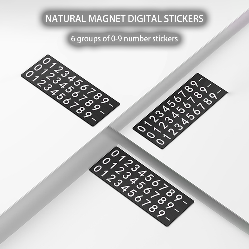 Car Metal Mobile Phone Number  - Phone Accessories Logo recension och pris