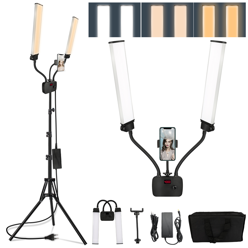Double Arms LED Fill Photo Stu - Led Strip Selfie recension och pris