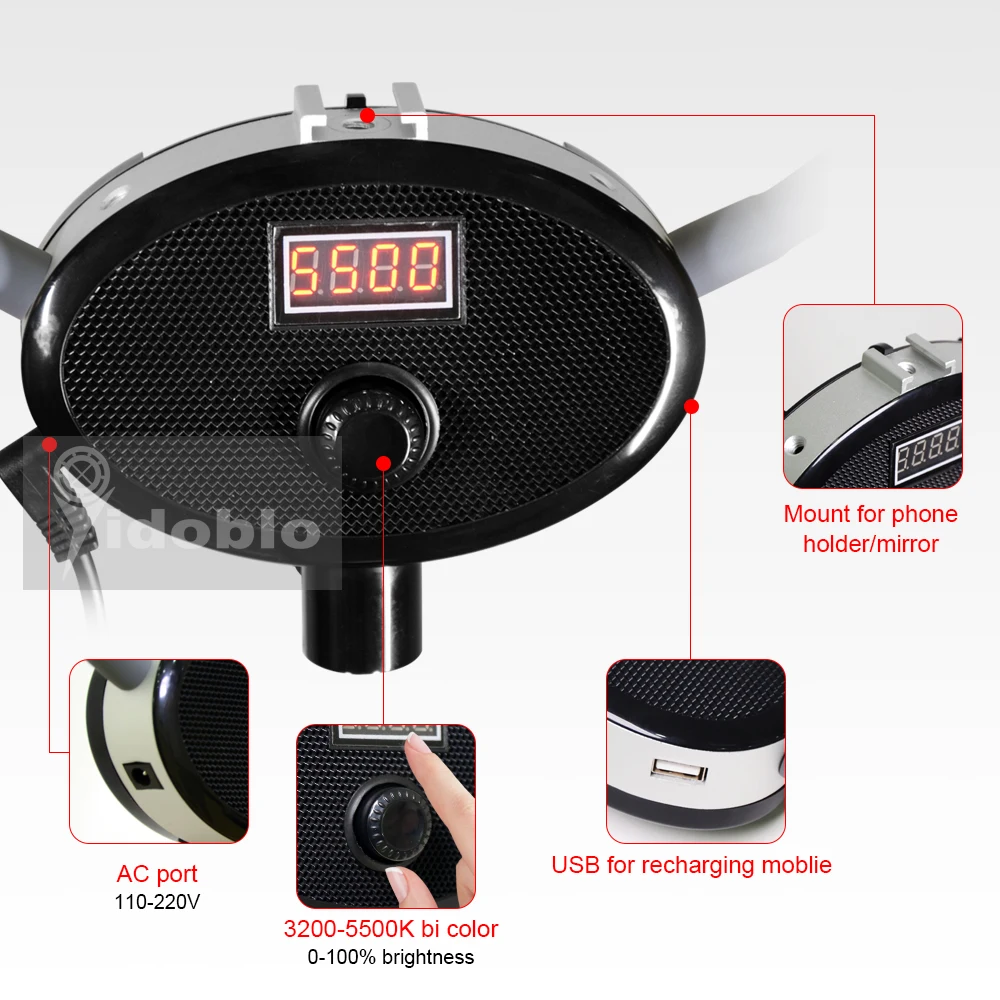 3000K-5600K 50W/80W Photo Stud - Led Strip Selfie recension och pris