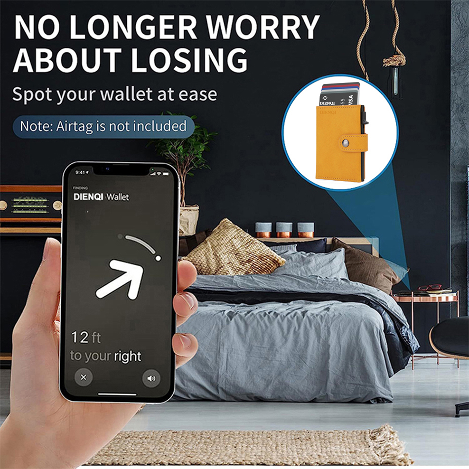 Airtag Wallet Rfid Credit Card - Airtag Holder Case recension och pris