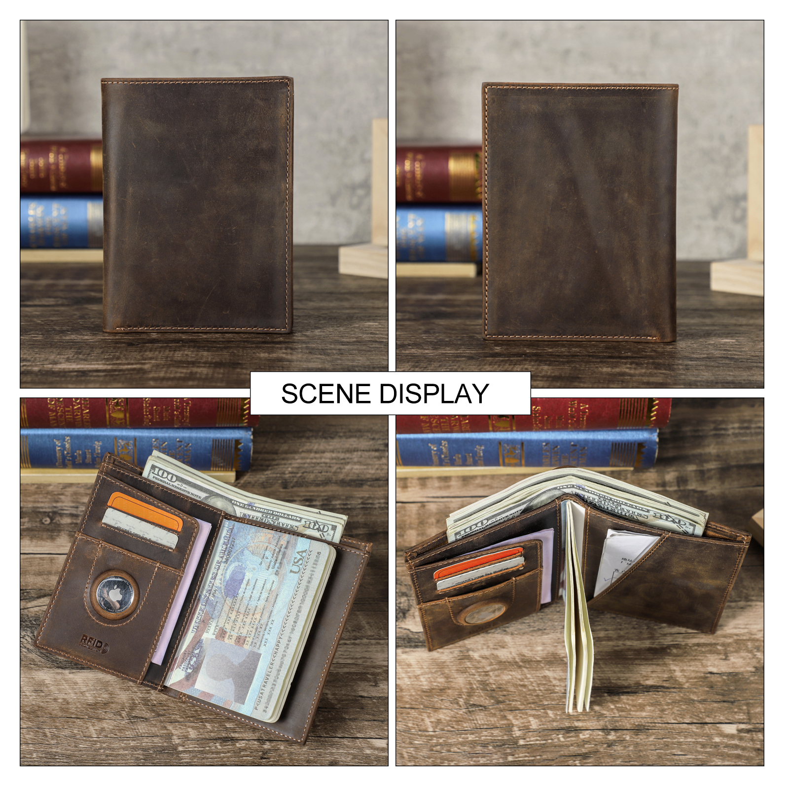 Customized Passport Cover Wall - Airtag Holder Case recension och pris
