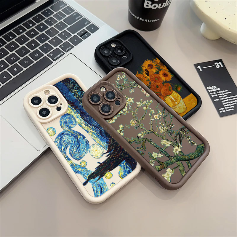 Van Gogh Starry Sky Oil Painti - Phone Accessories Logo recension och pris
