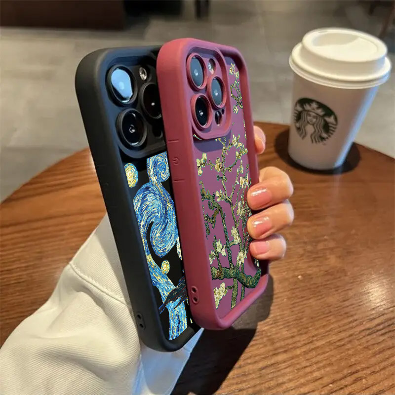 Van Gogh Starry Sky Oil Painti - Phone Accessories Logo recension och pris